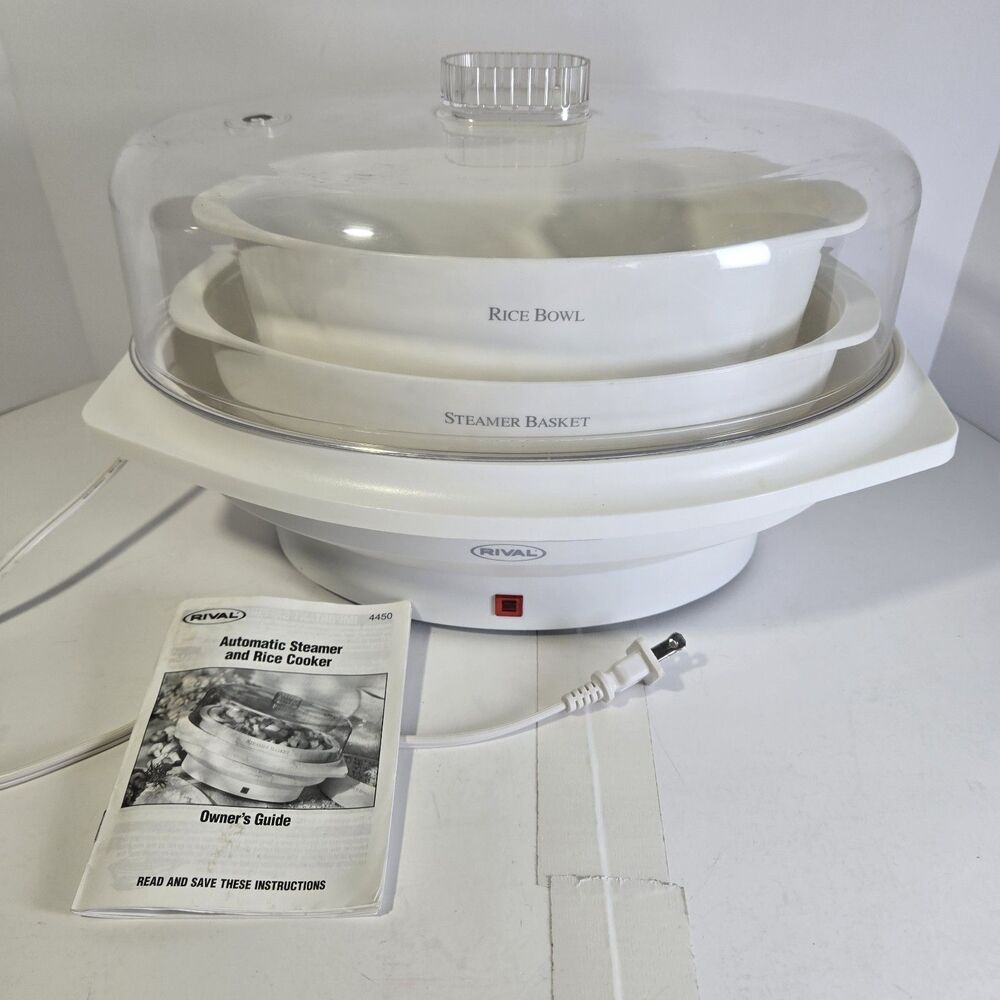 Rival Automatic Steamer - Model 4450 - With Instruction Manual Tested *EUC